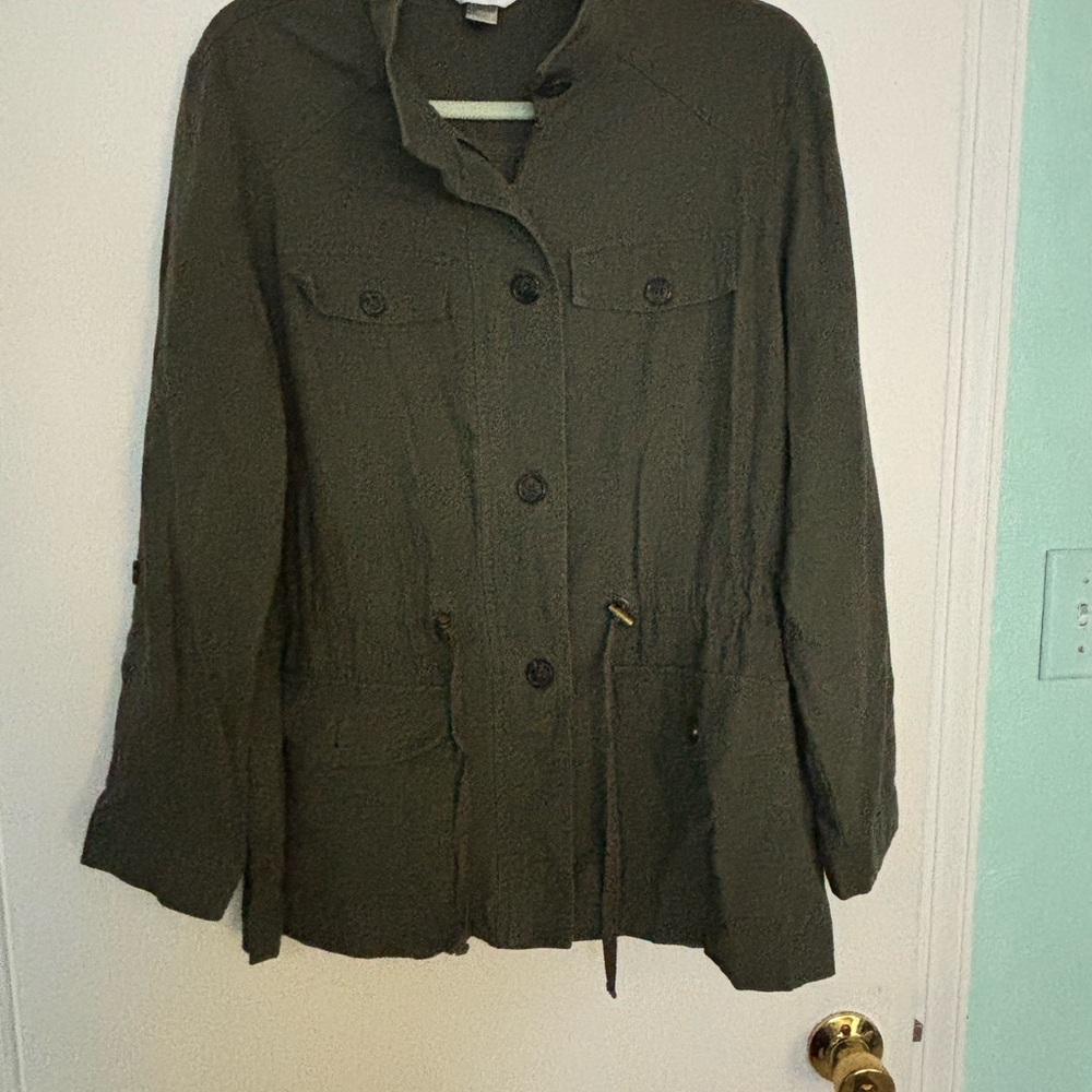 Olive Green Women's Jacket CJ banks 1X